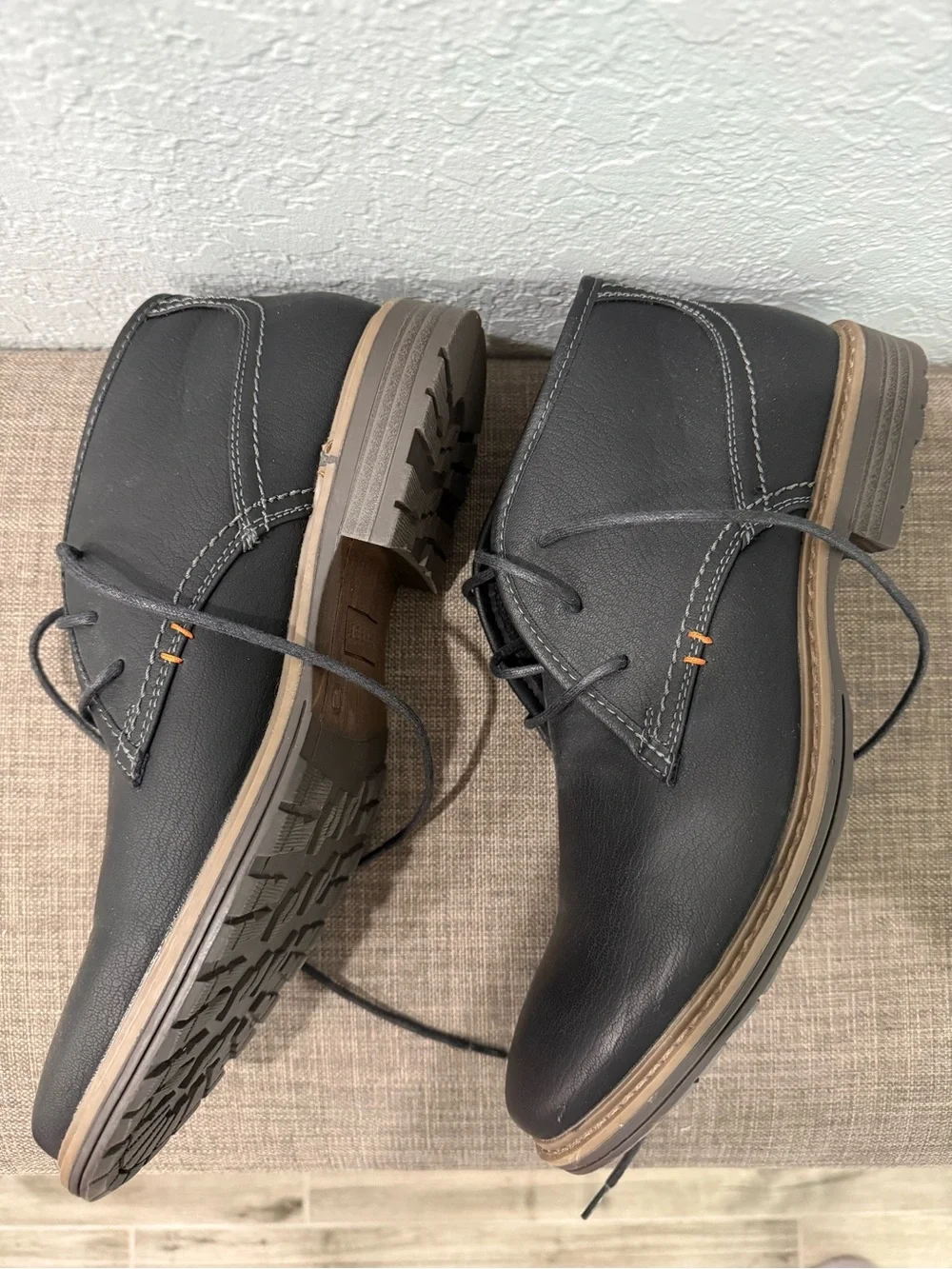 Men's Black Varese Shoes - Classic Lace-Up